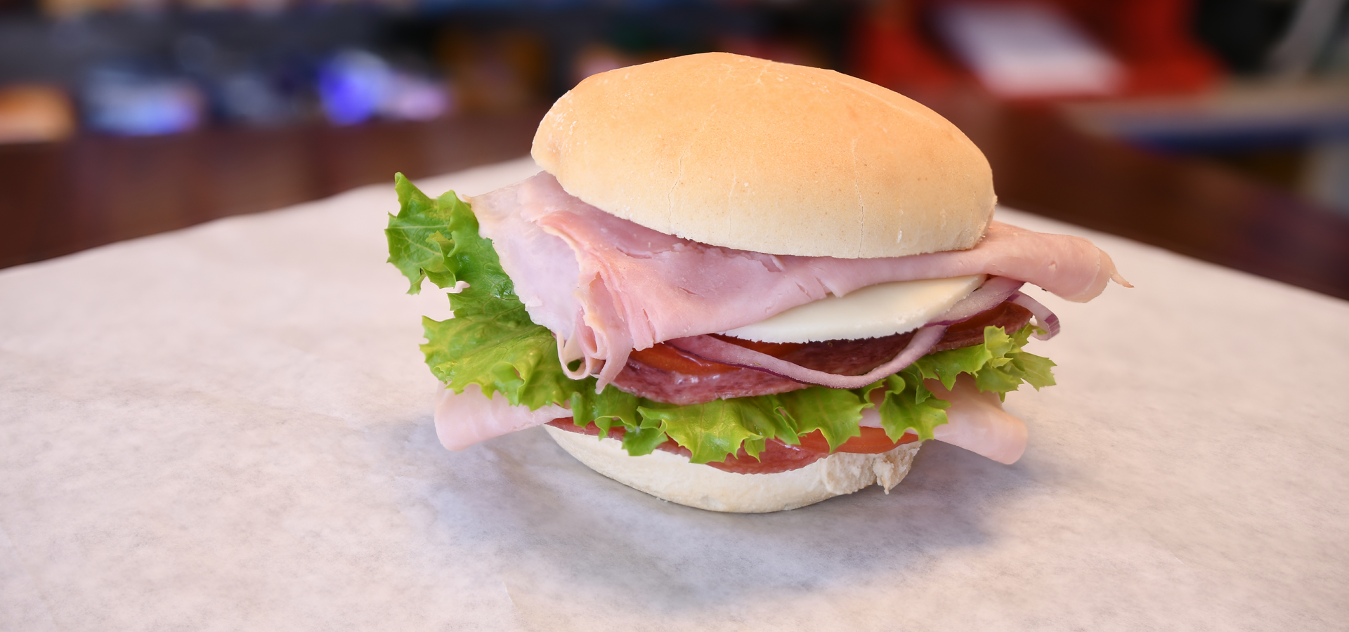 Meat cheese and veggies sandwich - Garbage sandwich